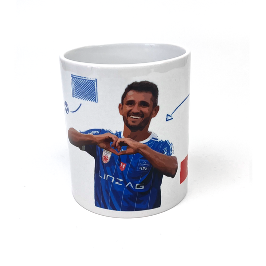 FC Blau-Weiß Linz Ronivaldo Tasse – weiß / ONE SIZE
