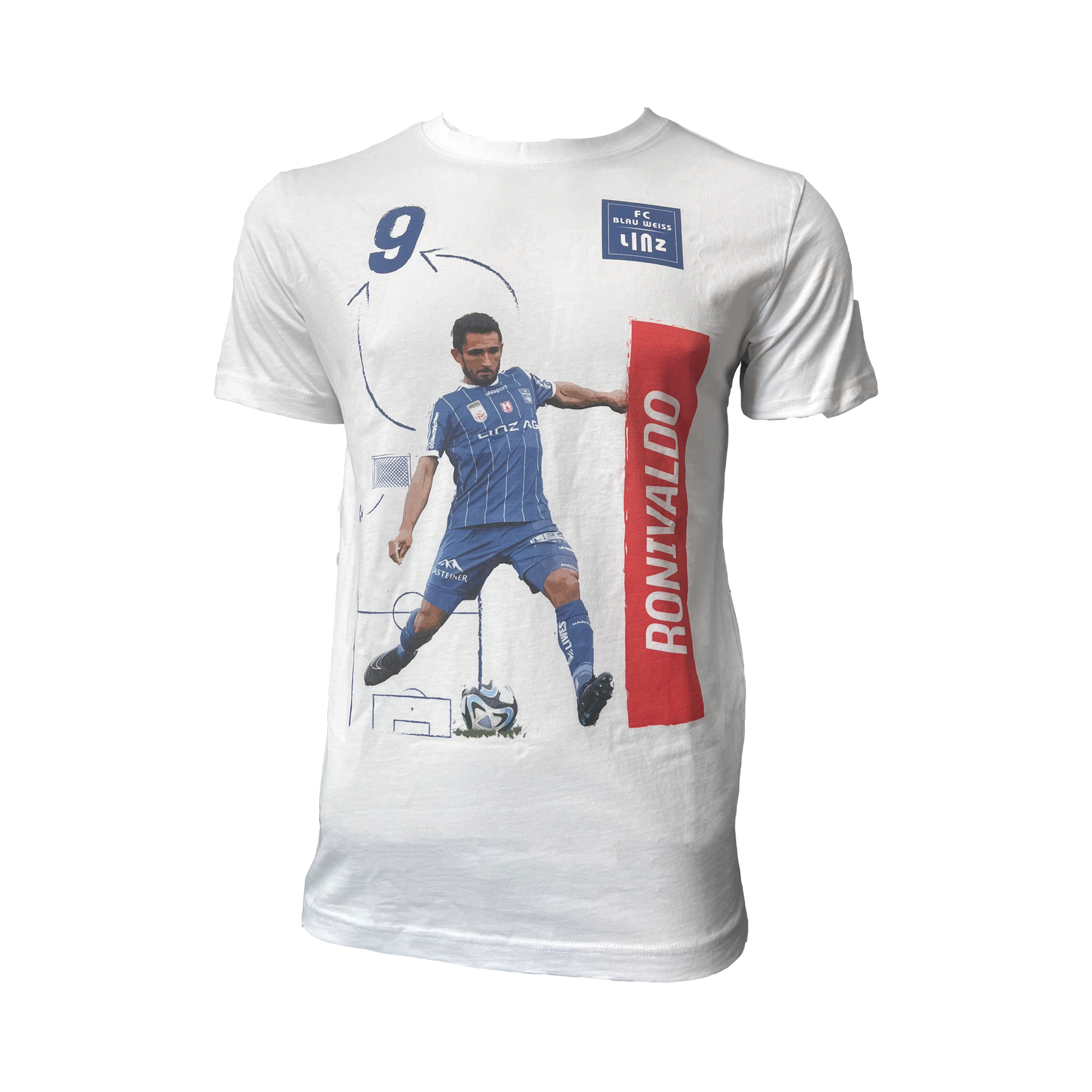 FC Blau-Weiß Linz Ronivaldo T-Shirt Kids - machsport – Bild 