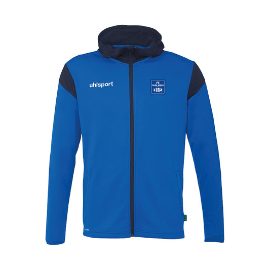 FC Blau-Weiß Linz Trainingsjacke mit Kapuze Kids – blau / 128