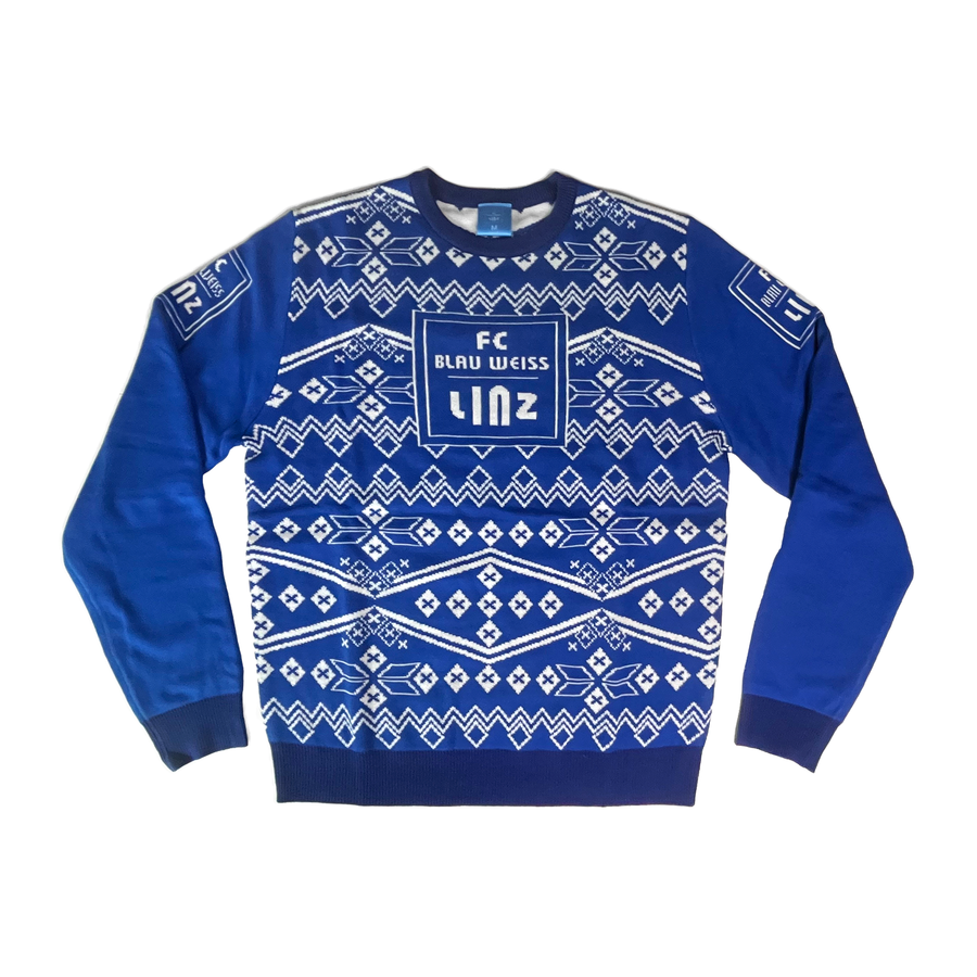 FC Blau-Weiß Linz Weihnachtspullover - machsport
