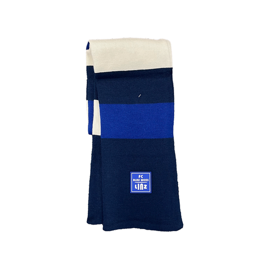 FC Blau-Weiß Linz Schal mit Rubber Patch – blau / ONE SIZE