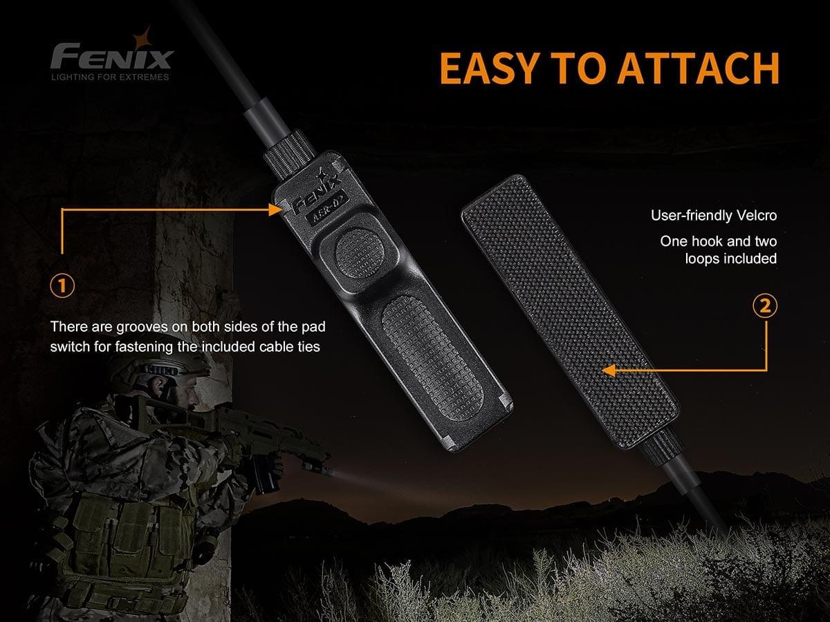 Fenix AER-02 V2.0 – Taktischer Kabelschalter kompatibel für PD35TAC, PD35 V2.0, PD32, FD41 – Bild 