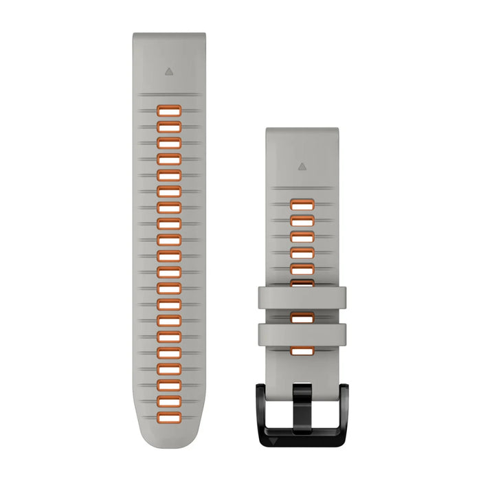 Garmin Ersatzarmband Quickfit 22mm, Nebelgrau/Glutorange