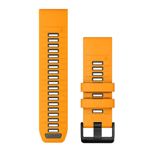 Garmin Ersatzarmband Quickfit 26mm, Spark Orange/Graphite Silicone – orange / ONE SIZE