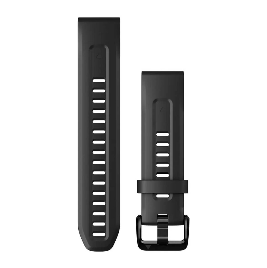 Garmin Quickfit-Armbänder (20 mm) Silikon Schwarz - machsport