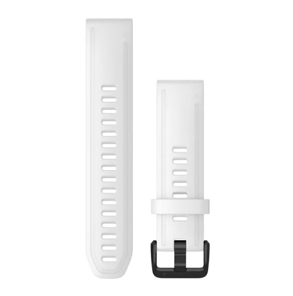 Garmin Quickfit-Armbänder (20 mm) Silikon Weiss - machsport