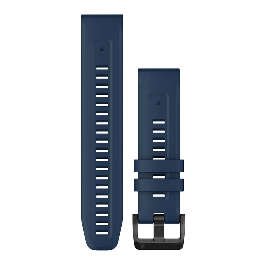 Garmin Quickfit-Armbänder (22 mm) Silikon Kapitänsblau - machsport