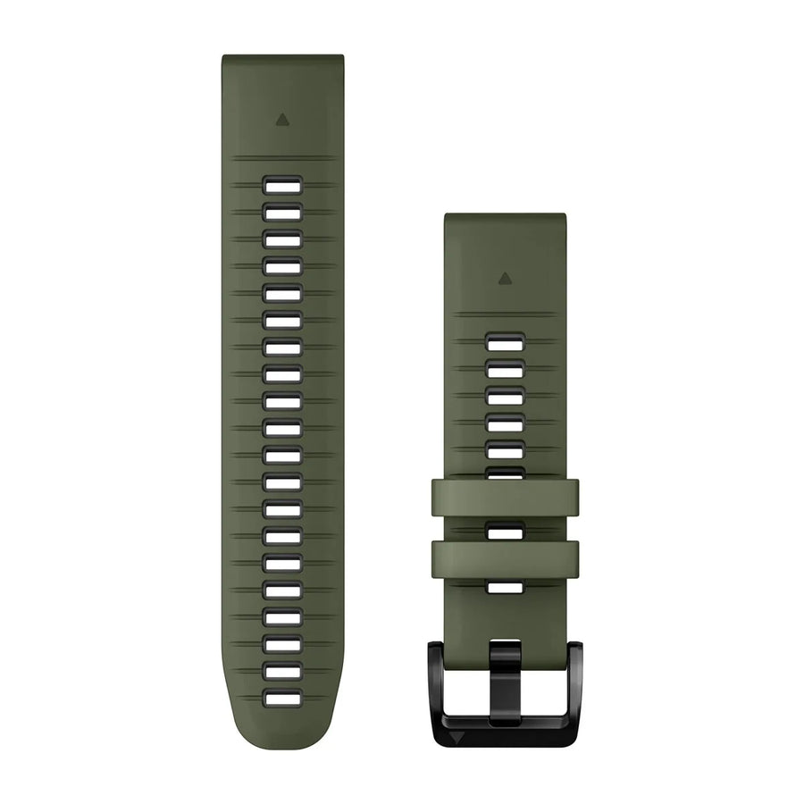 Garmin Quickfit-Armbänder (22 mm) Silikon Moosgrün/Graphit - machsport