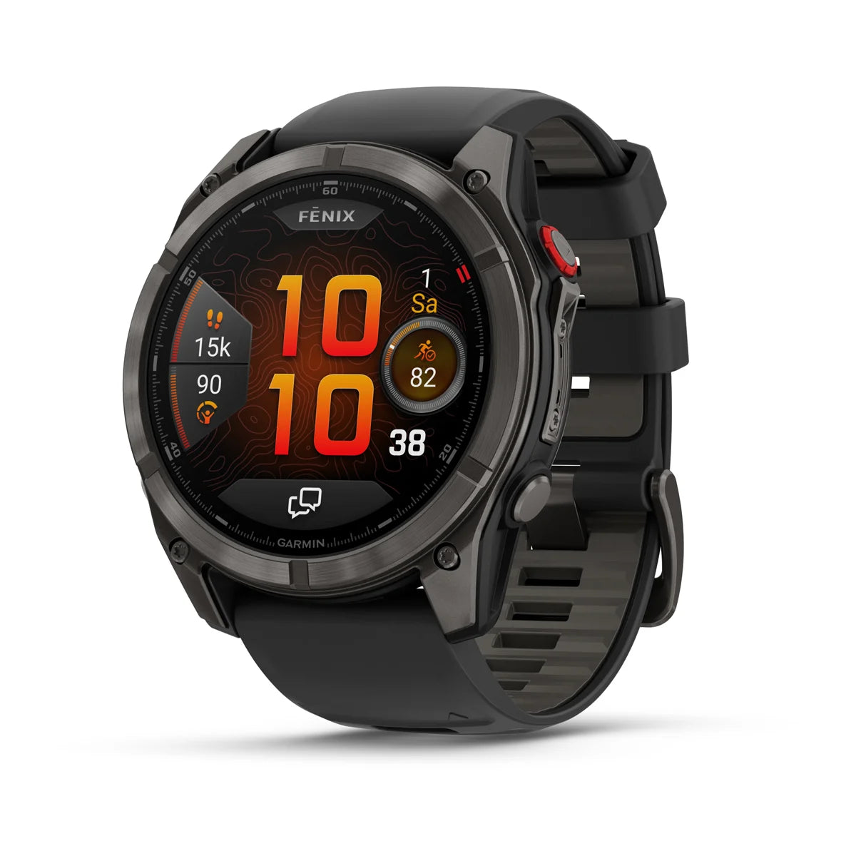 Garmin fēnix® 8 Pro – 51 mm, AMOLED Sapphire, Schwarz/Titan Carbongrau - machsport
