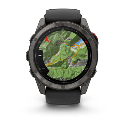 Garmin fēnix® 8 Pro – 51 mm, AMOLED Sapphire, Schwarz/Titan Carbongrau - machsport