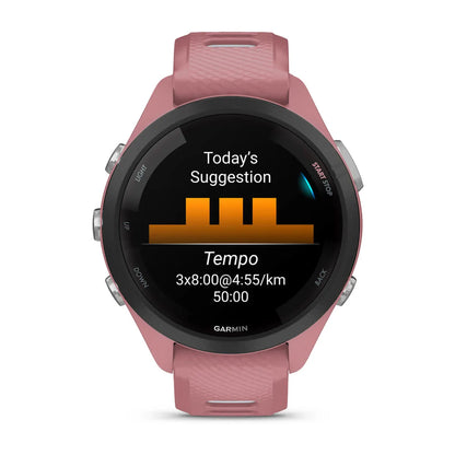 Garmin Forerunner 265S Altrosa/Schwarz mit Schnellwechsel-Silikon-Armband - machsport