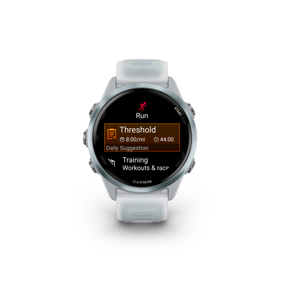 Garmin Forerunner 570 - 42mm Steinweiss/Cloud Blue Aluminium - machsport