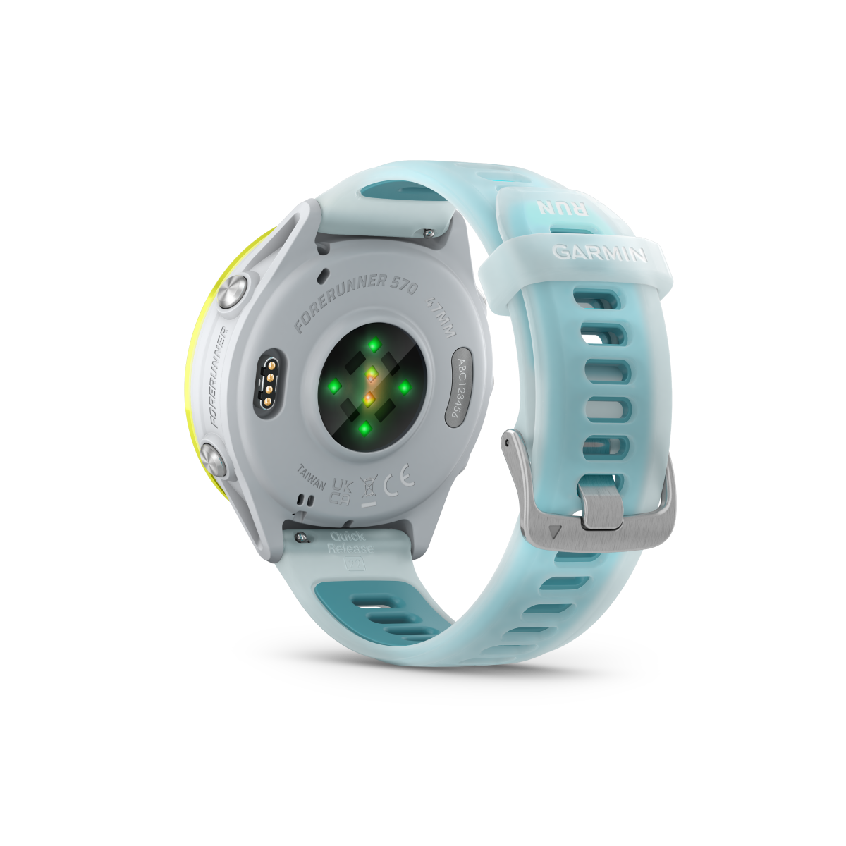 Garmin Forerunner 570 - 47mm Steinweiss/Amp Yellow Aluminium - machsport