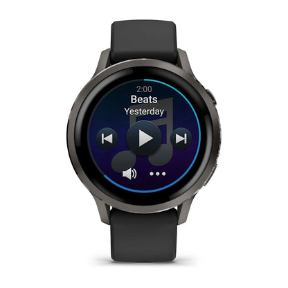 Garmin Venu® 4 - 41 mm Schwarz/Schiefergrau mit Schnellwechsel-Silikon-Armband 18 mm - machsport