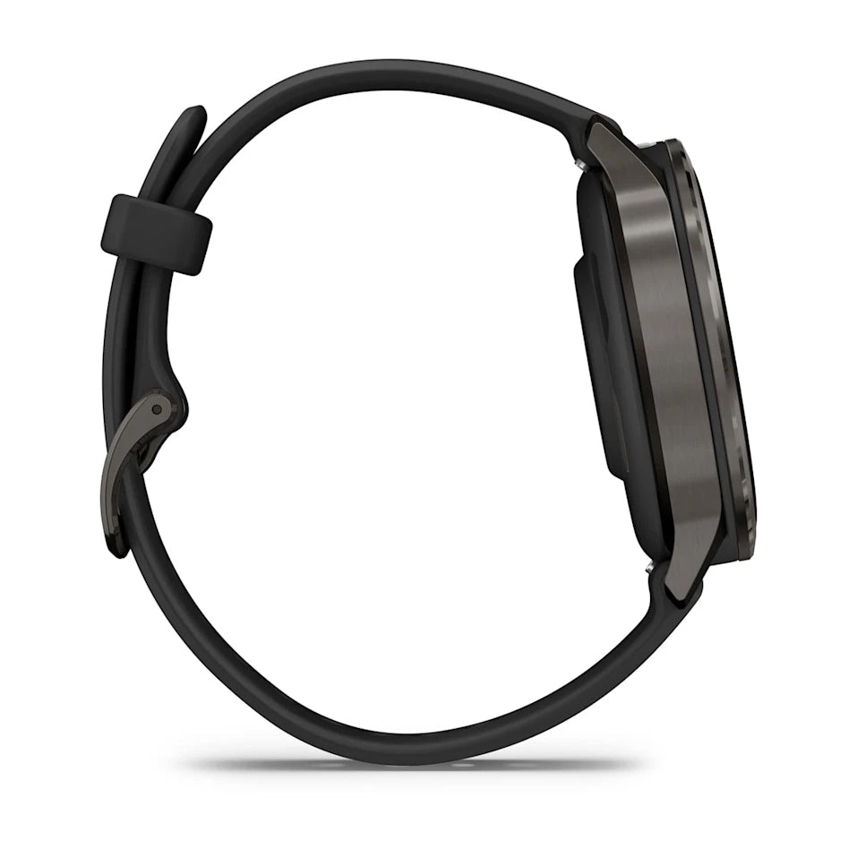 Garmin Venu® 4 - 41 mm Schwarz/Schiefergrau mit Schnellwechsel-Silikon-Armband 18 mm - machsport – Bild 
