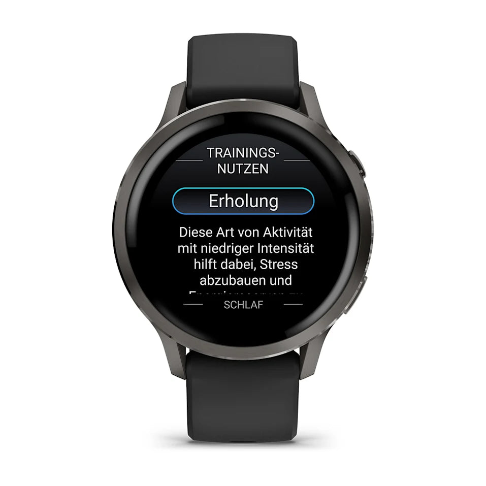 Garmin Venu® 4 - 41 mm Schwarz/Schiefergrau mit Schnellwechsel-Silikon-Armband 18 mm - machsport