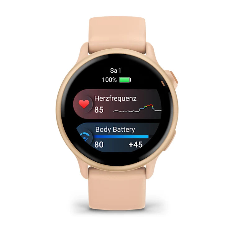Garmin Vivoactive 6, Pink Dawn/Pink Dawn Metallic - machsport – Bild 
