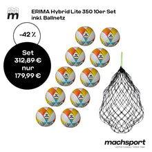 Lade das Bild in den Galerie-Viewer, Erima Hybrid Lite 350 10er-Set inkl. Ballnetz
