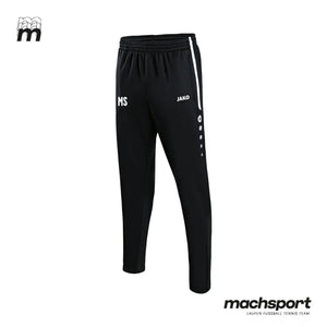 Jako Beavers Hockey Trainingshose für Teamsport, bequem und strapazierfähig, in dunkler Farbe mit elastischem Bund und Beavers-Logo
