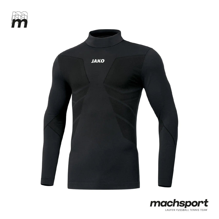 Beavers Hockey Unterziehshirt von Jako mit Stehkragen, Teamsport, weiches Material, ideal für sportliche Aktivitäten, schwarzes Design