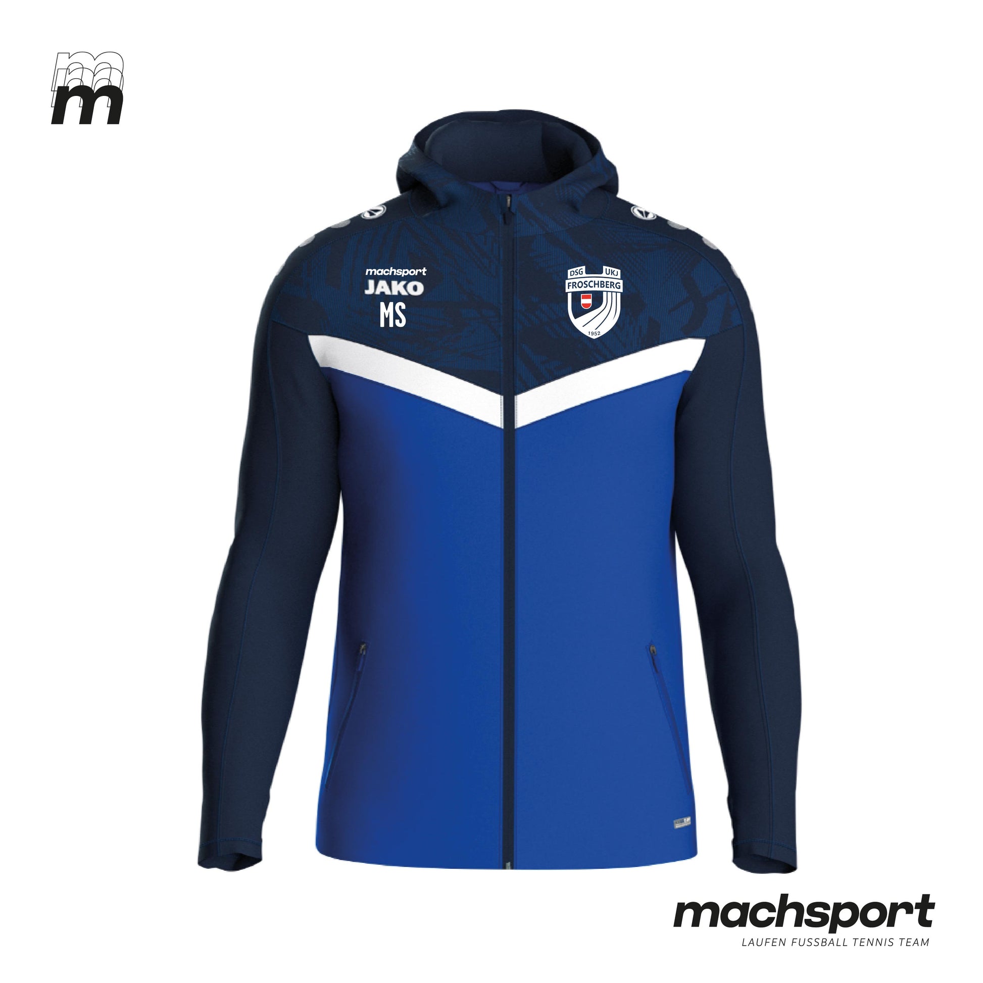 DSG UKJ Froschberg Trainingsjacke mit Kapuze - machsport – Bild 