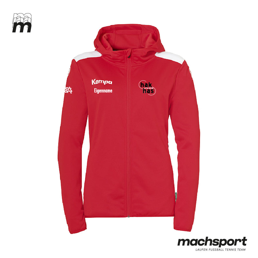HAK | HAS Eferding Trainingsjacke mit Kapuze rot Damen - machsport