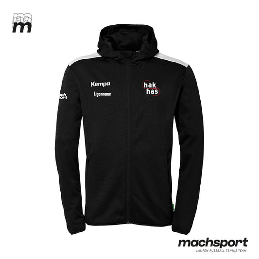 HAK | HAS Eferding Trainingsjacke mit Kapuze schwarz – 116