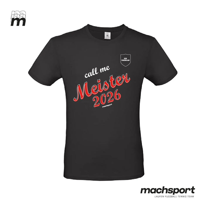 Meistershirt "Call me Meister" schwarz