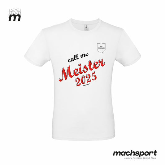 Meistershirt "Call me Meister" weiß – 116