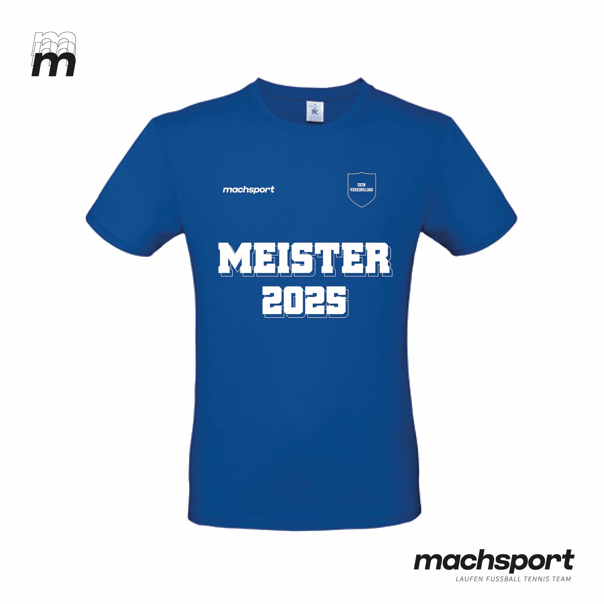 Meistershirt Classic blau - machsport – Bild 
