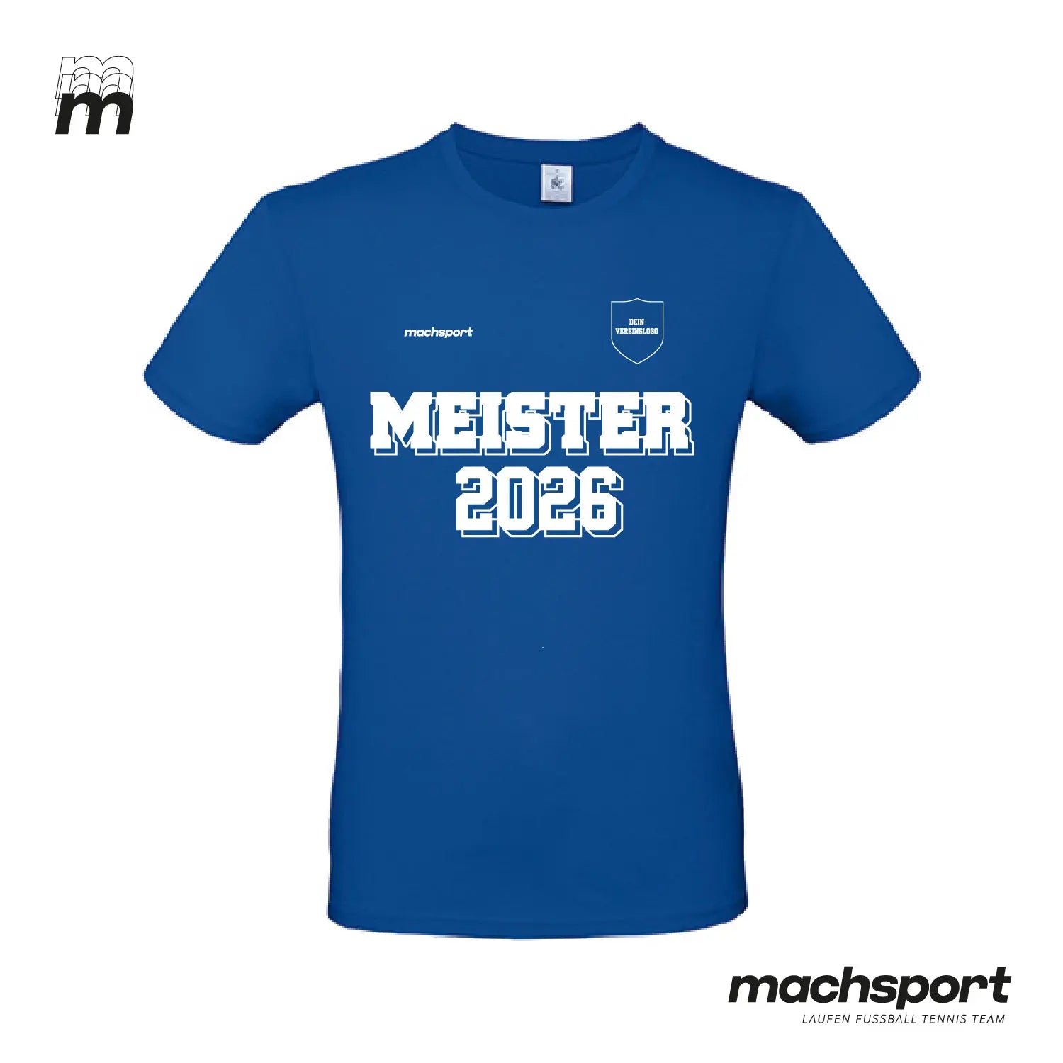 Meistershirt Classic blau - machsport – Bild 