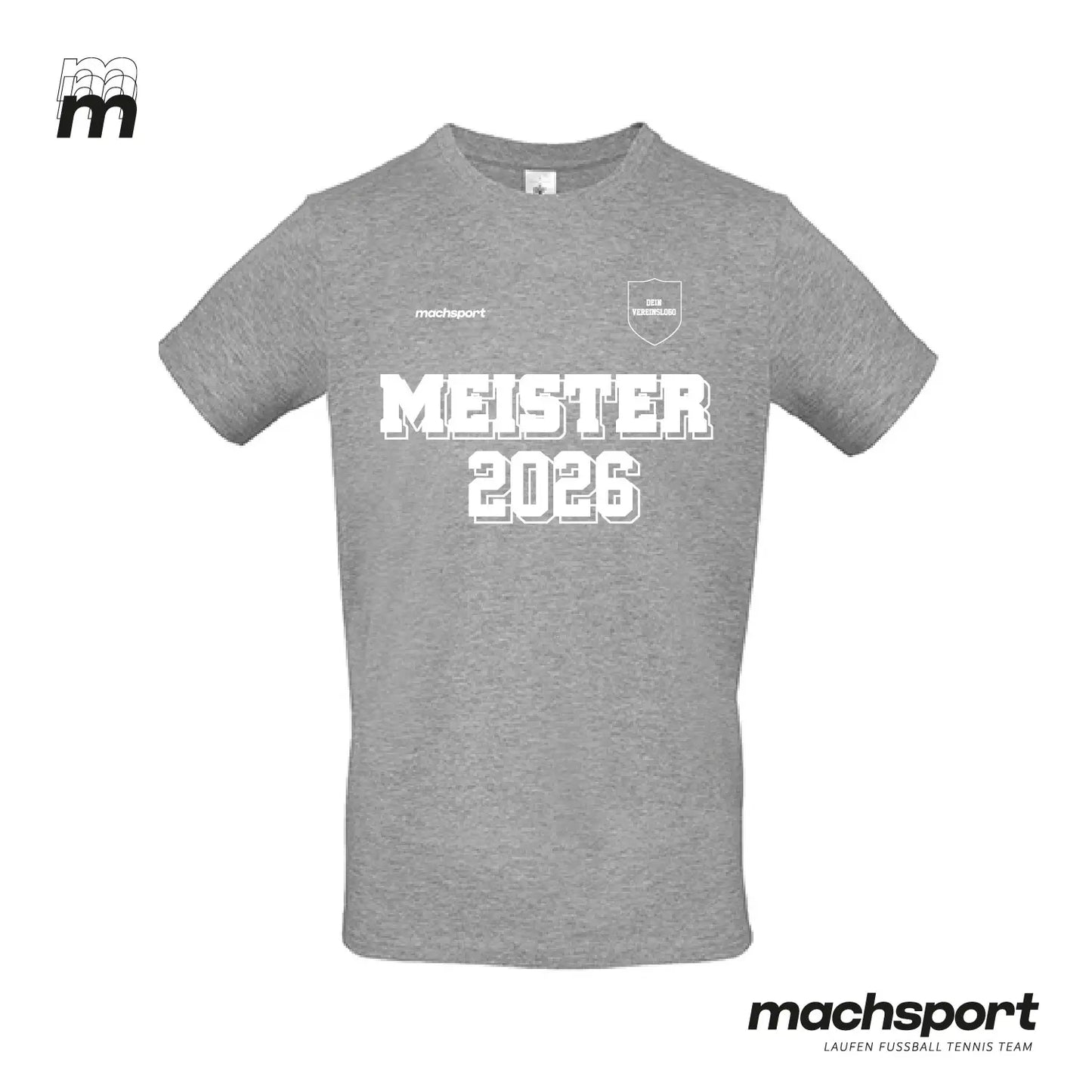 Meistershirt Classic grau - machsport