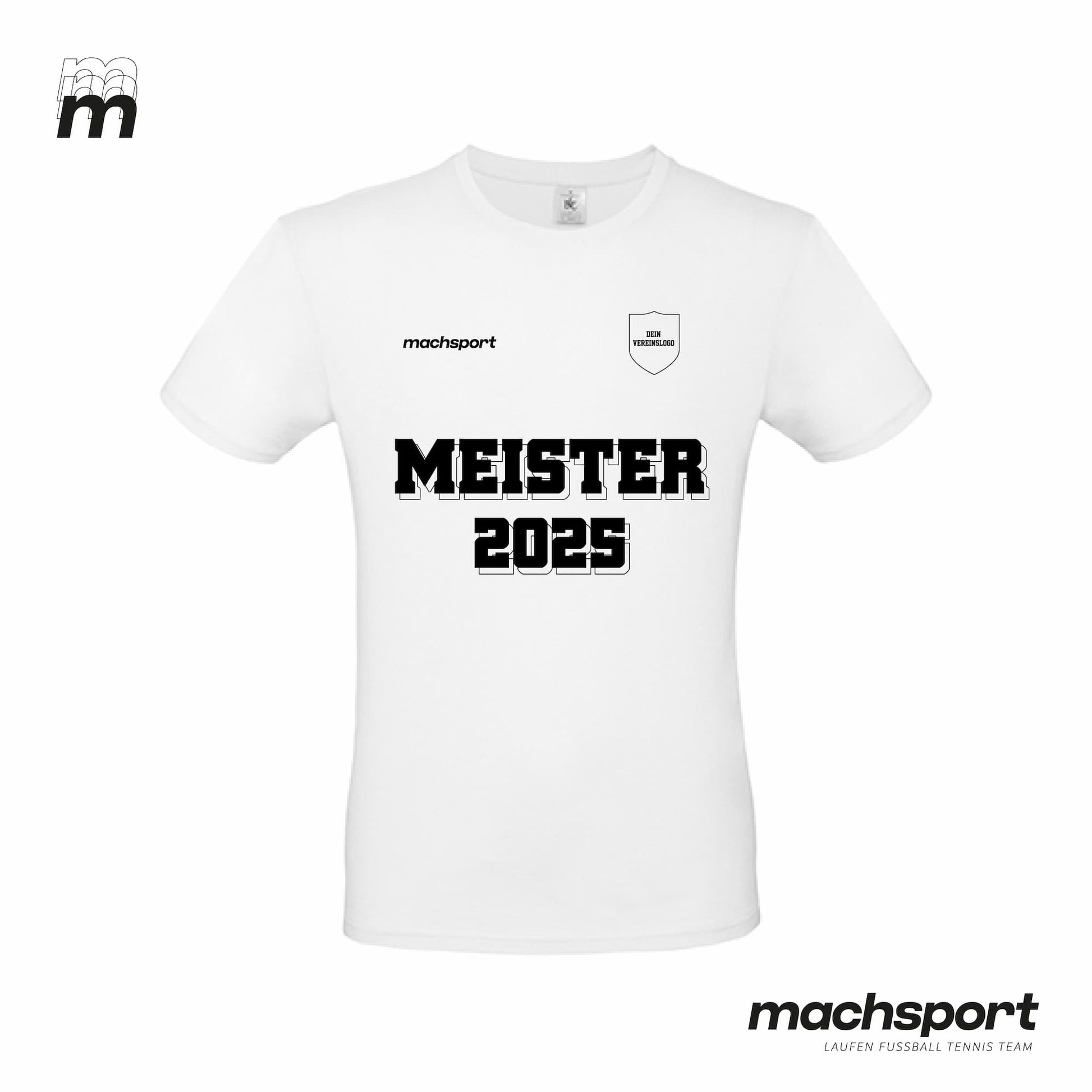 Meistershirt Classic weiß - machsport – Bild 