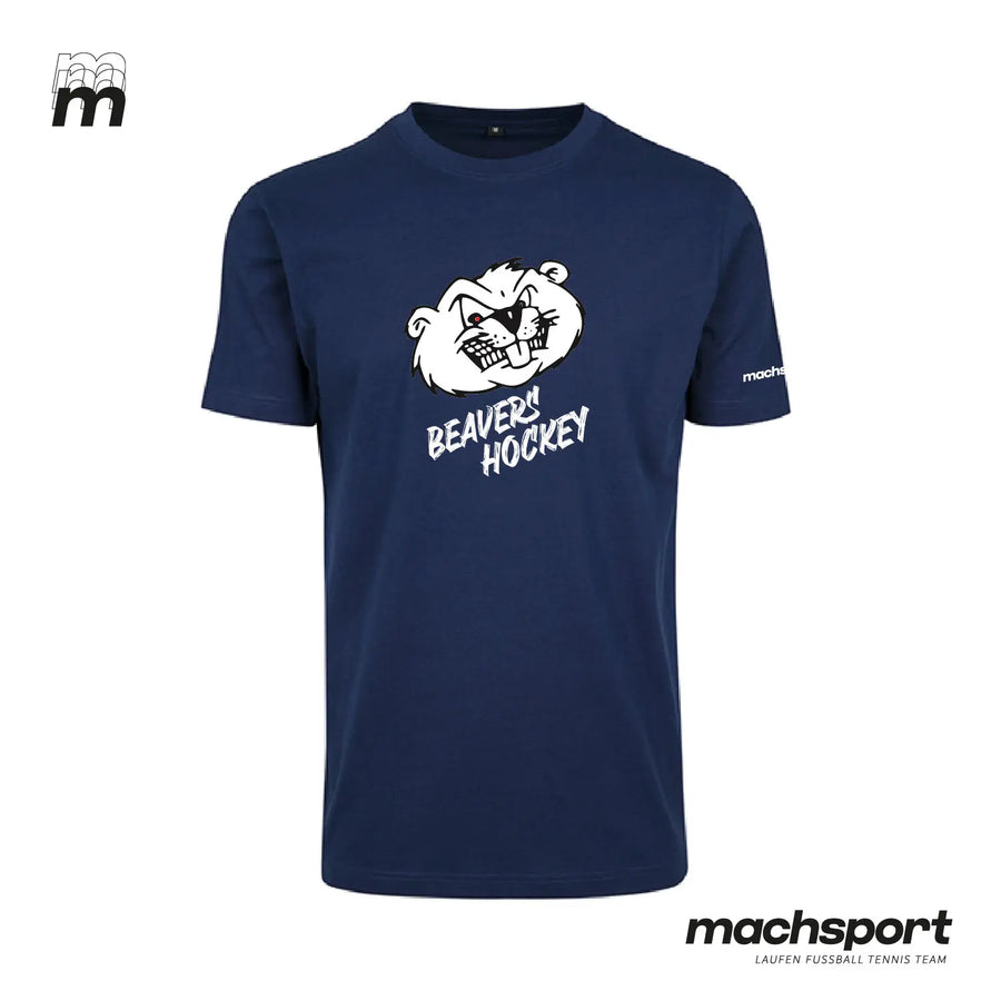 Beavers Hockey Fanshirt von L-Shop, Teamsport-Trikot mit Vereinslogo, bequemes Fan-Outfit für Eishockeyfans sichtbar im Bild
