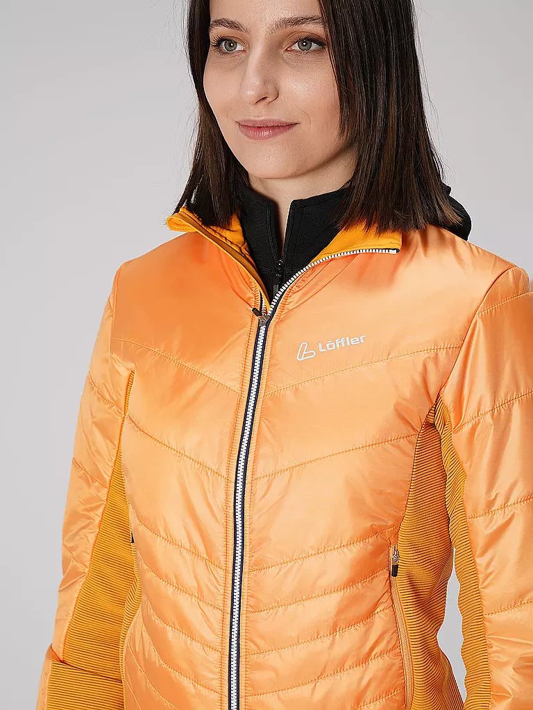 Löffler Damenjacke Hybrid Jacket PL60 - leicht, wärmend & atmungsaktiv für optimalen Komfort bei Outdoor-Aktivitäten und wechselndem Wetter