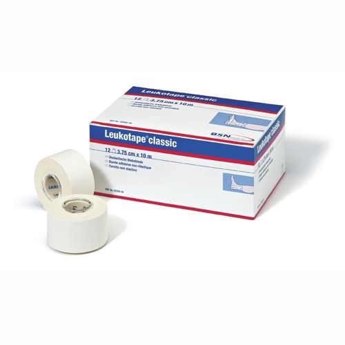 BSN Leukotape classic/color Einzelbinde lose im Karton (12er Pack) – weiß / ONE SIZE
