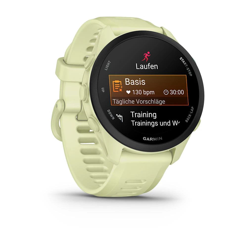 Garmin Forerunner 70, Zitrone mit Schnellwechsel-Armband 20 mm Silikon