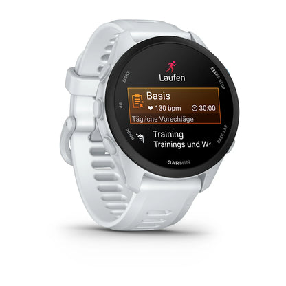 Garmin Forerunner 70, Steinweiss mit Schnellwechsel-Armband 20 mm Silikon