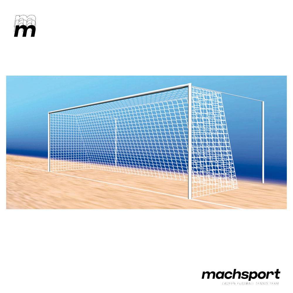 Fußballtornetz 7,5 x 2,5 m - 0,8 x 2 m (grün) - machsport – Bild 