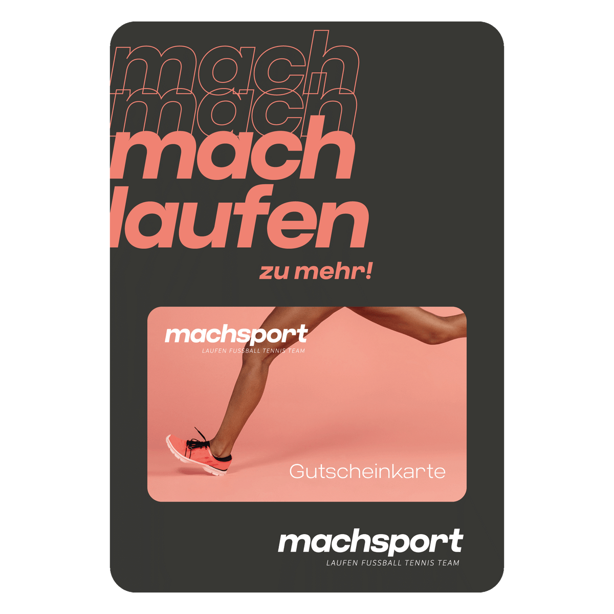 machsport Gutschein für Webshop und Filialen Laufen - machsport