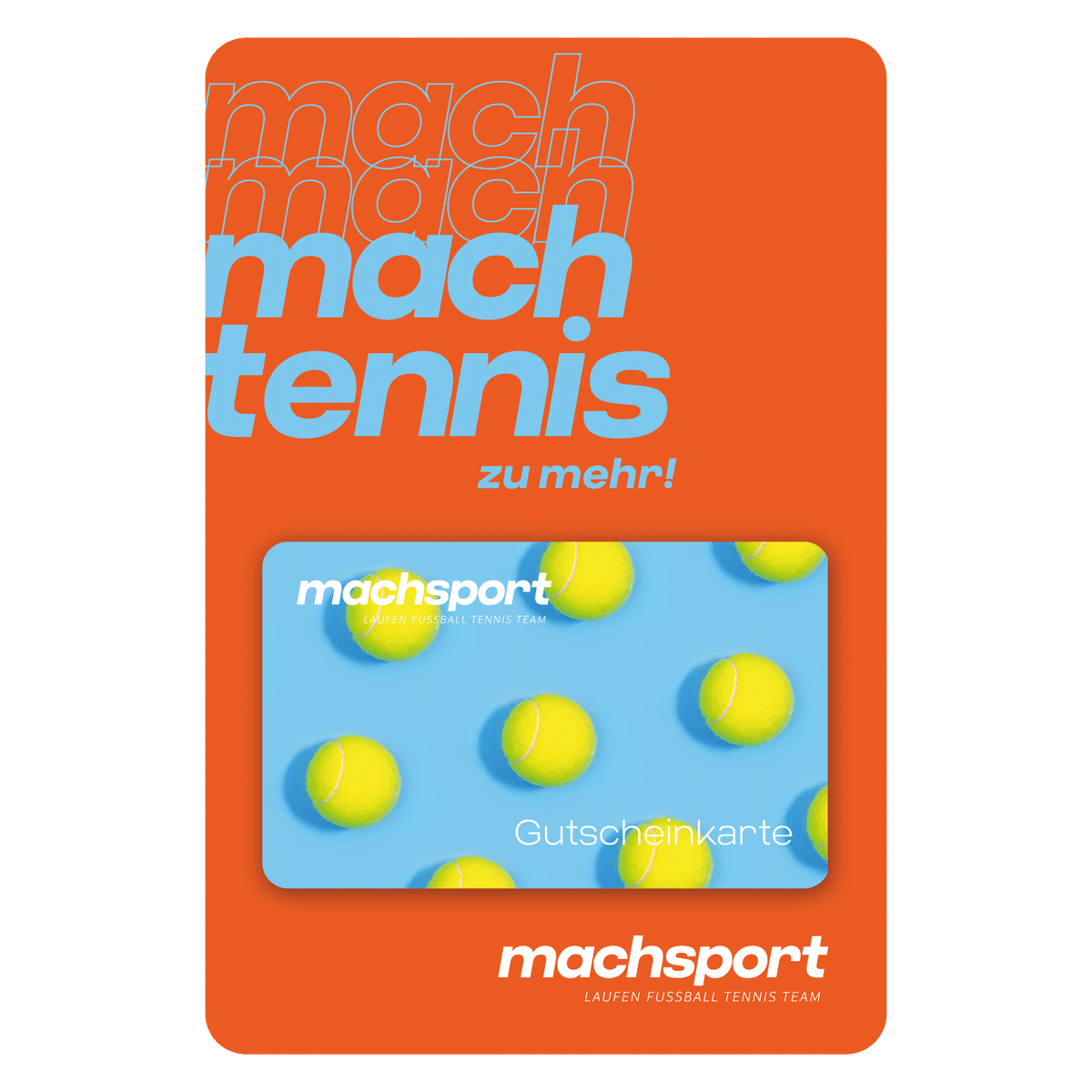 machsport Gutschein für Webshop und Filialen Tennis - machsport