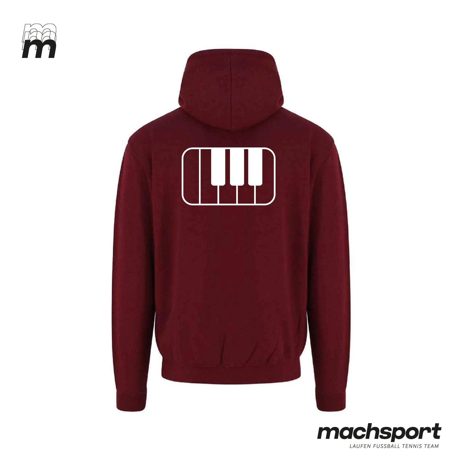 Borg Linz Hoody burgundy - MUSIK - machsport – Bild 