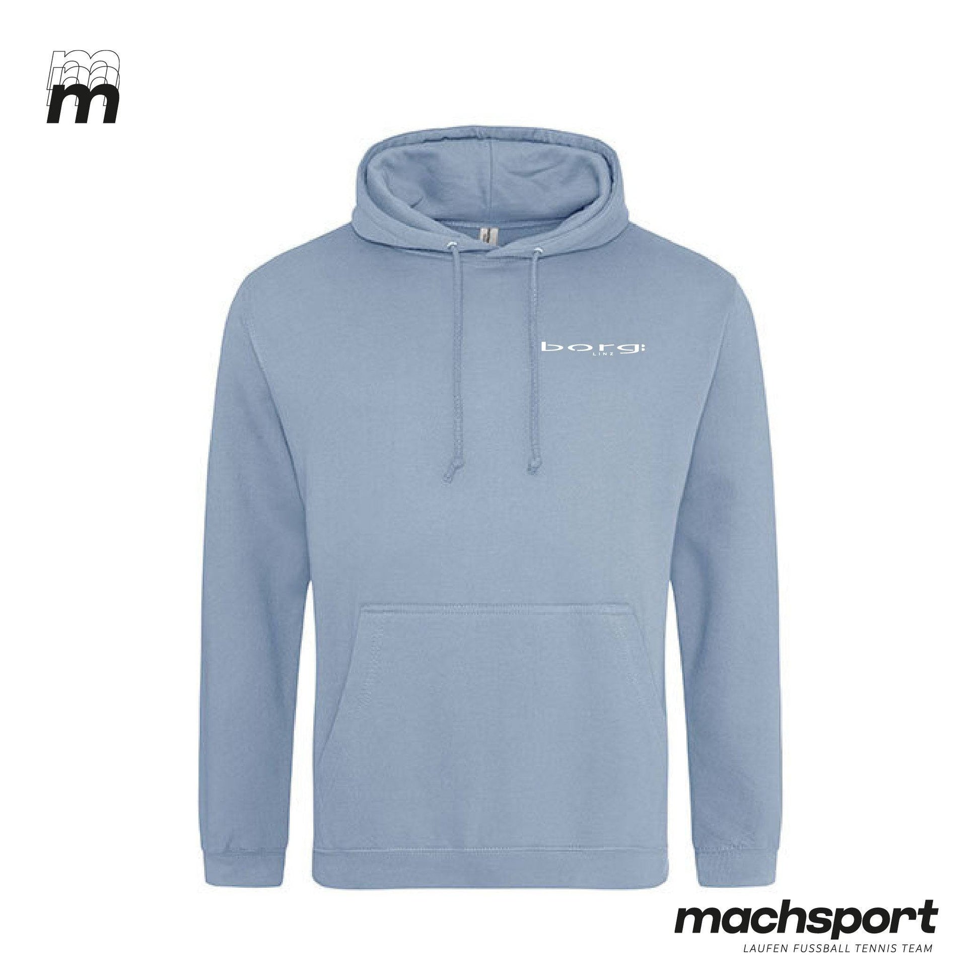 Borg Linz Hoody dusty blue - LEHRER - machsport – Bild 