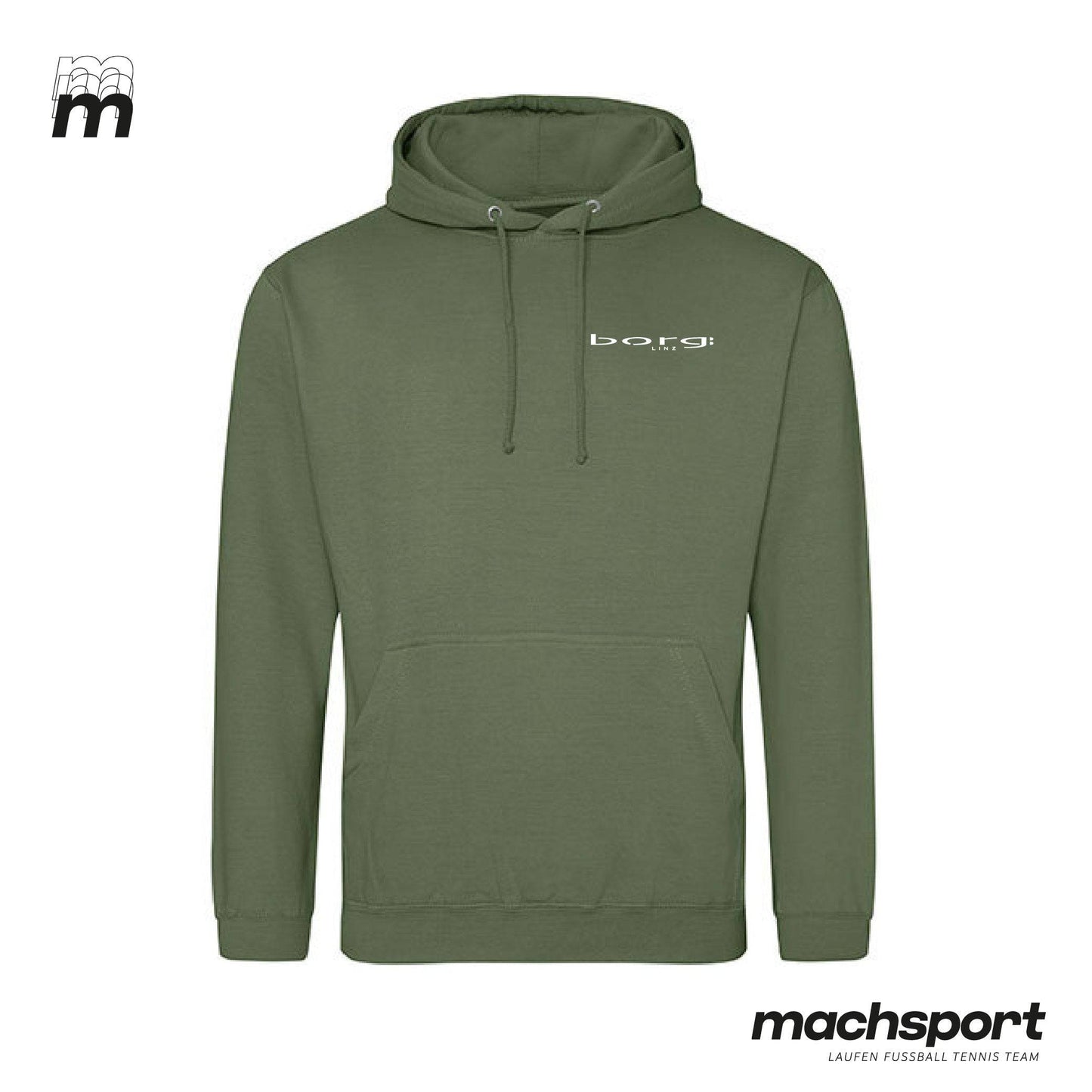 Borg Linz Hoody earthy green - MUSIK - machsport