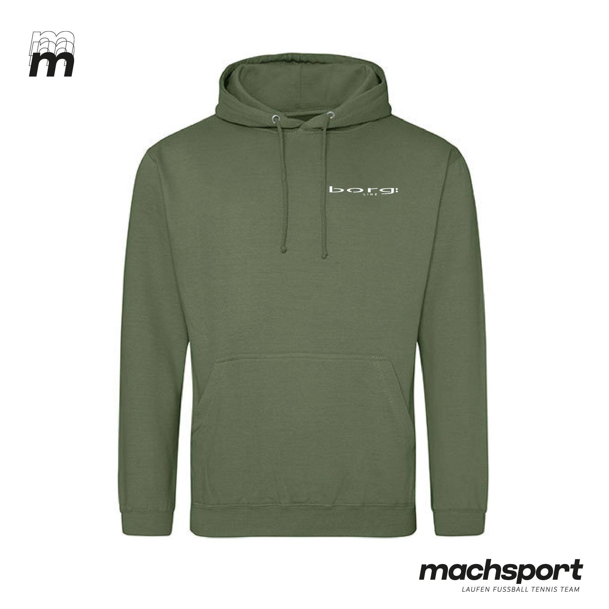 Borg Linz Hoody earthy green - MUSIK - machsport – Bild 