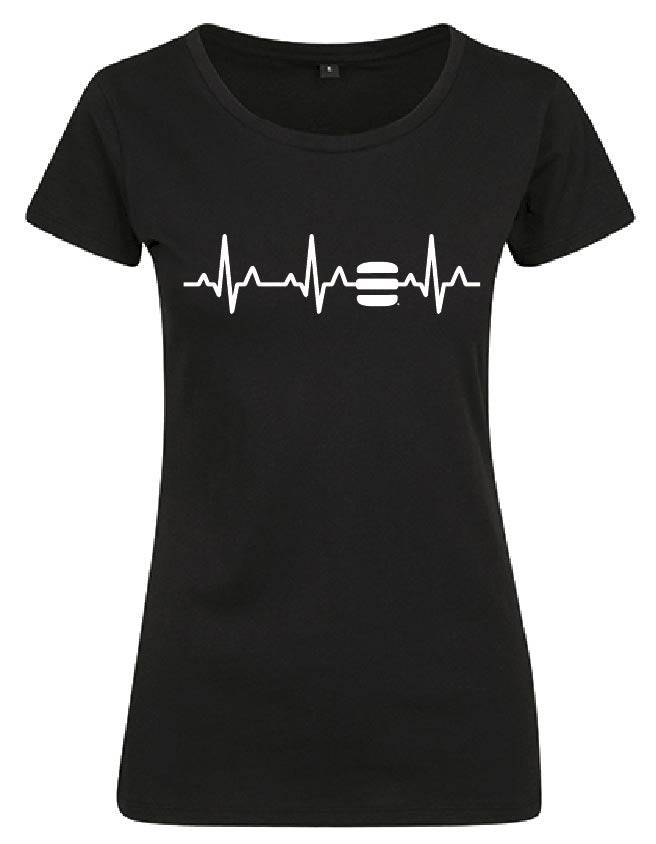 BURGERISTA Heartbeat T-Shirt Damen - machsport
