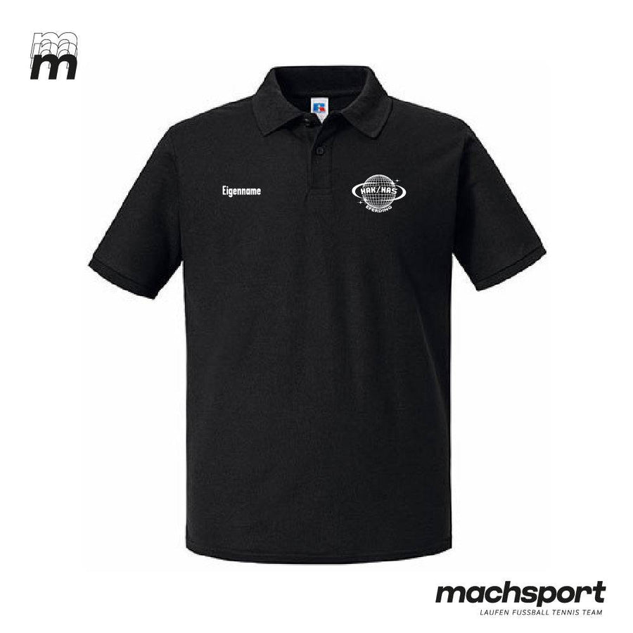 HAK | HAS Eferding Lifestyle-Poloshirt schwarz - machsport