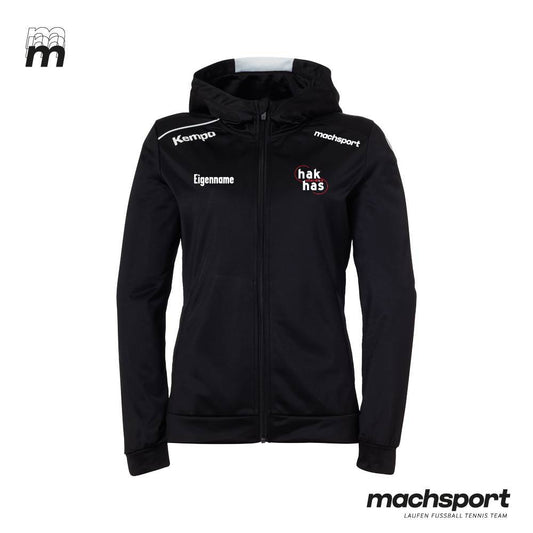 HAK | HAS Eferding Trainingsjacke mit Kapuze schwarz Damen