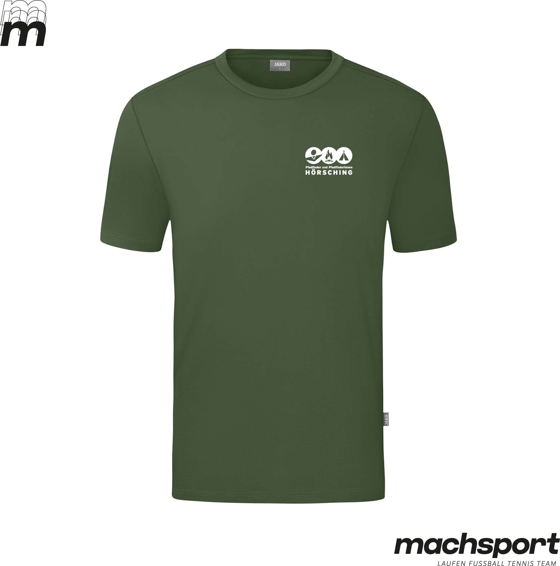 Pfadfinder Hörsching T-Shirt oliv Herren - machsport – Bild 