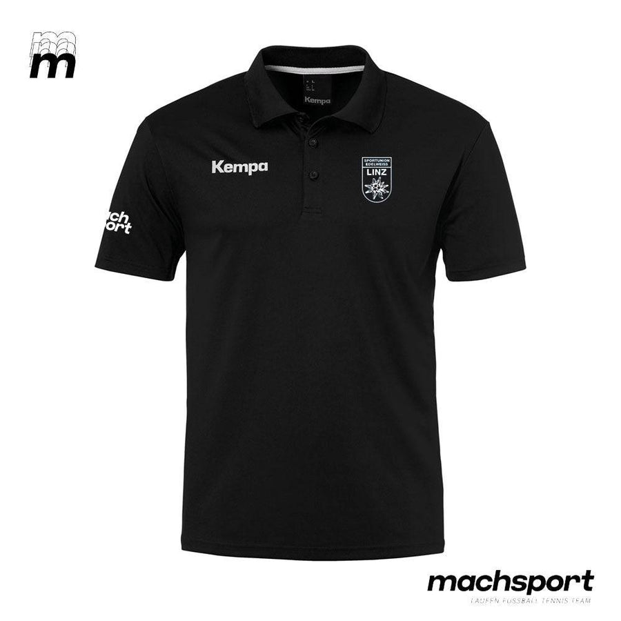 Sportunion Edelweiss Linz Handball Poloshirt funktionell - Schwarz - machsport